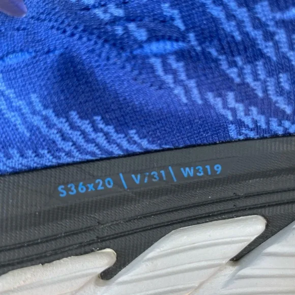 Hoka Gaviota 4 Men's Blue and Black Cushioning Running Shoes - Picture 10 of 13